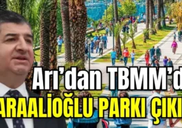 Arı’dan TBMM’de Karaalioğlu Parkı çıkışı