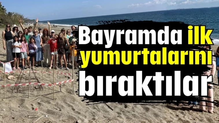 Bayramda ilk yumurtalarını bıraktılar