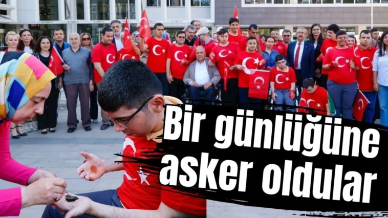 Bir günlüğüne asker oldular