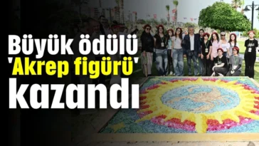 Büyük ödülü 'Akrep figürü' kazandı
