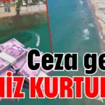 Ceza geldi deniz kurtuldu