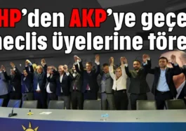 CHP’den AKP’ye geçen meclis üyelerine tören