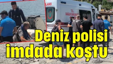 Deniz polisi imdada koştu