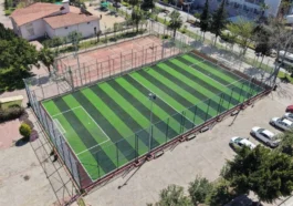 Göynük halı sahası yenilendi