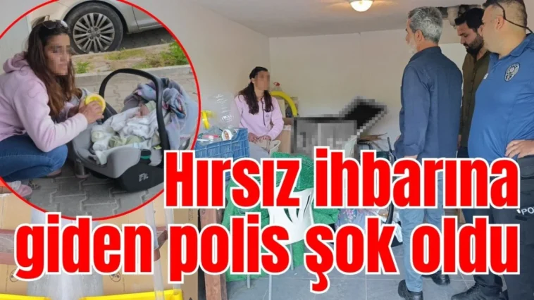 Hırsız ihbarına giden polis şok oldu