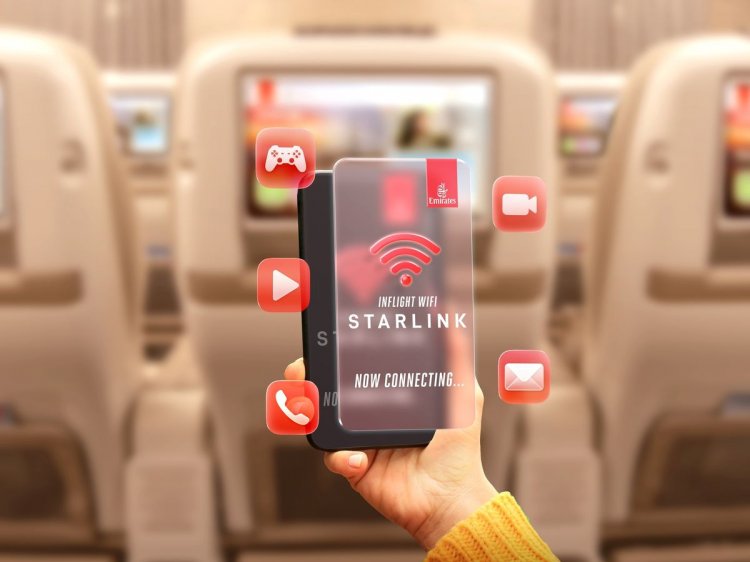 EMİRATES A380'LERDE STARLİNK DÖNEMİ BAŞLADI: 40 BİN FEET'TE KESİNTİSİZ İNTERNET