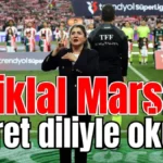 İstiklal Marşı'nı işaret diliyle okudu