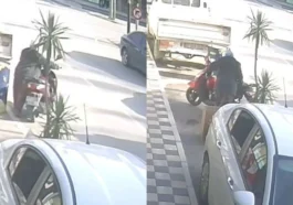 Kendi motosikleti gibi çalıp götürmesi saniyeler sürdü