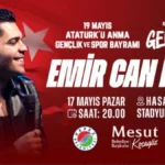 Kepez’de 19 Mayıs sahnesinde Emir Can İğrek konseri