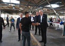 Kocagöz, kurban kesim yerlerini denetledi