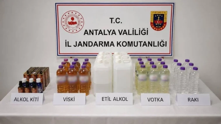 Konyaaltı'nda kaçak alkol operasyonu