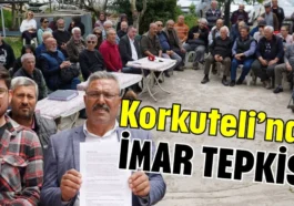 Korkuteli’nde imar tepkisi
