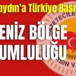 Küçükaydın’a Türkiye Basın Vakfı Akdeniz Bölge Sorumluluğu