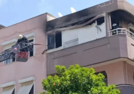 Manavgat’ta daire yangını paniği