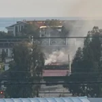 Manavgat'ta otelin çamaşırhanesinde yangın