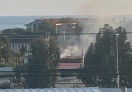 Manavgat'ta otelin çamaşırhanesinde yangın