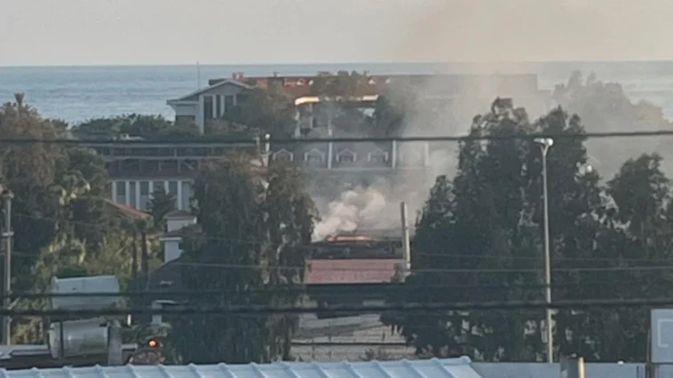 Manavgat'ta otelin çamaşırhanesinde yangın