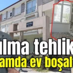 Manavgat'ta yıkılma tehlikesi bayramda ev boşalttırdı