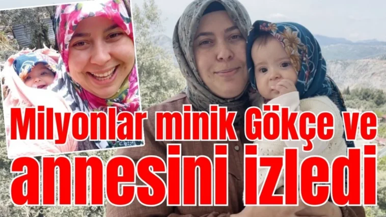 Milyonlar minik Gökçe ve annesini izledi