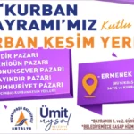 Muratpaşa Belediyesi kurban kesim yerleri