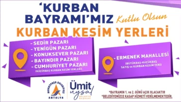 Muratpaşa Belediyesi kurban kesim yerleri