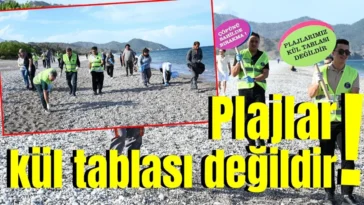 Plajlar kül tablası değildir!
