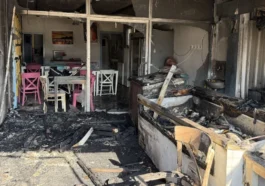 Serik’te balıkçı dükkanında yangın