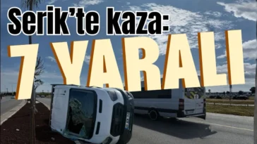 Serik’te kaza: 7 yaralı