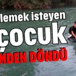 Serinlemek isteyen 2 çocuk ölümden döndü