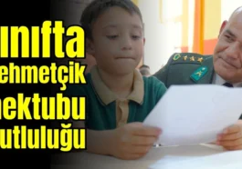 Sınıfta Mehmetçik mektubu mutluluğu