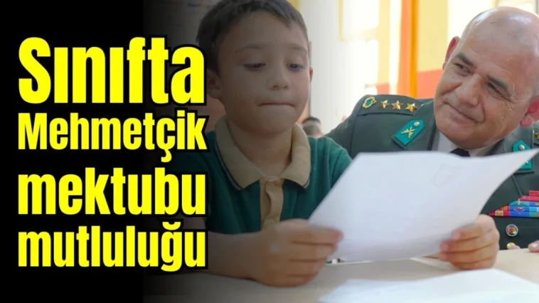 Sınıfta Mehmetçik mektubu mutluluğu