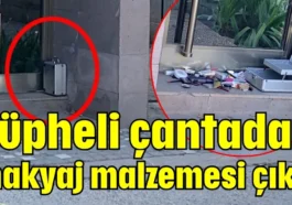 Şüpheli çantadan makyaj malzemesi çıktı