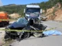 Tırla çarpışan otomobildeki karı koca hayatını kaybetti