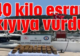 40 kilo esrar kıyıya vurdu