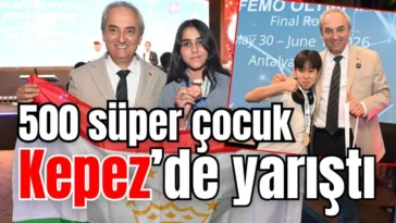500 süper çocuk Kepez'de yarıştı