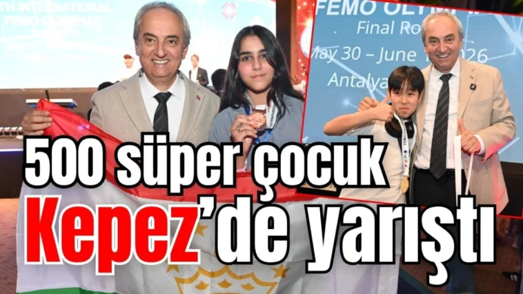 500 süper çocuk Kepez'de yarıştı