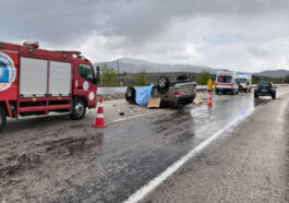 Antalyada otomobil, takla attı; evli çift öldü, 2 yaralı