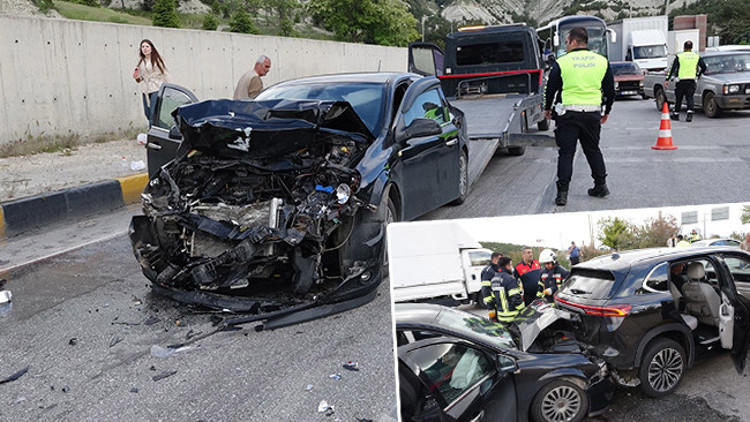 Antalya Kavşağı’nda 5 aracın karıştığı zincirleme kaza: 5 yaralı