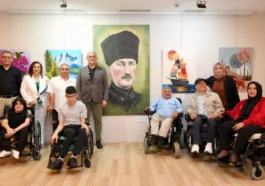 Alanya'da engeller sanatla aşıldı