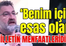 Başkan Kadir Kumbul: Benim için esas olan milletin menfaatleridir