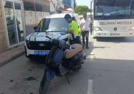 'Dur' ihtarına uymayarak kaçan sürücü motosikletini bırakıp kaçtı