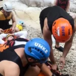Kanyonda mahsur kalan turist için seferberlik
