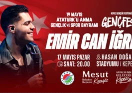 Kepez’de 19 Mayıs sahnesinde Emir Can İğrek konseri