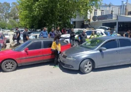 Manavgat’ta kaza sonrası biber gazı şoku