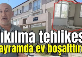 Manavgat'ta yıkılma tehlikesi bayramda ev boşalttırdı