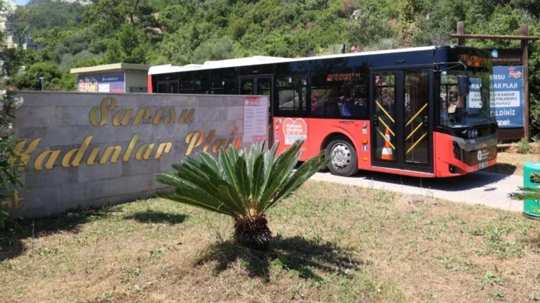 Sarısu Kadınlar Plajı’na ücretsiz ring seferleri başladı