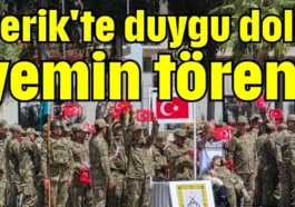 Serik'te duygu dolu yemin töreni