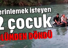 Serinlemek isteyen 2 çocuk ölümden döndü